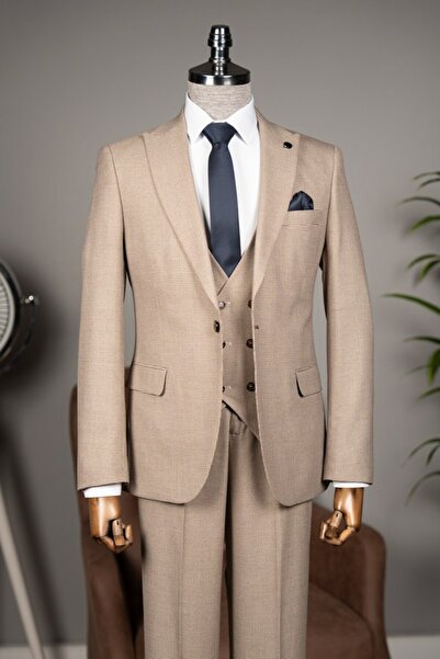 Terzi Ayhan Classics Beige combination dress