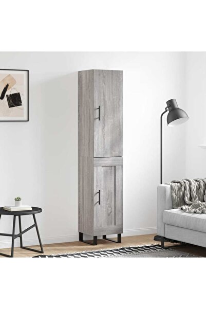 Concept Dulap înalt, gri sonoma, 34,5x34x180 cm, lemn prelucrat