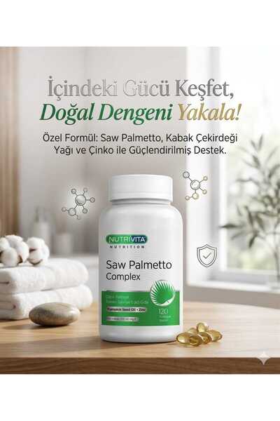 Nutrivita Nutrition Saw Palmetto Complex 120 Yumuşak Kapsül