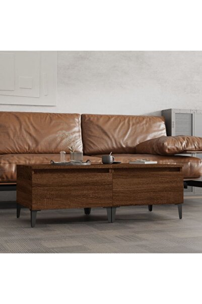 Concept Mese laterale 2 buc. stejar maro 50x46x35 cm lemn compozit