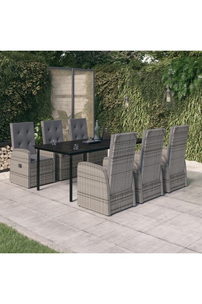 Concept Set mobilier pentru grădină, 7 piese, gri