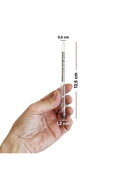 AEK-Tech Alkolmetre 0-100 Kısa Form 13.5 cm