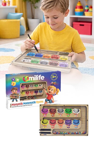 omilife Manyetik Labirent Montessori Matematik Oyunu Harfleri Öğreniyorum Eği...