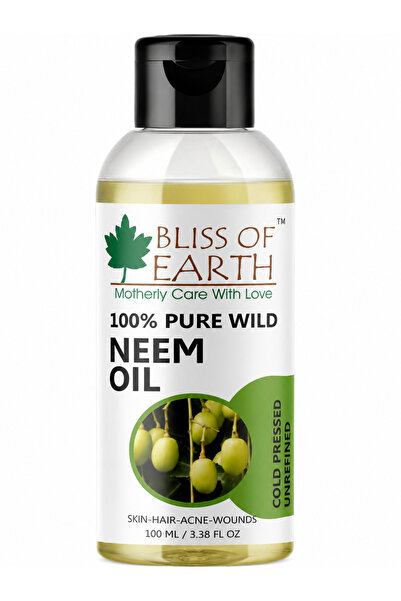 Bliss of Earth 100% Pure Neem Oil, 100ml | Hair Treatment & Scalp Purifying O...