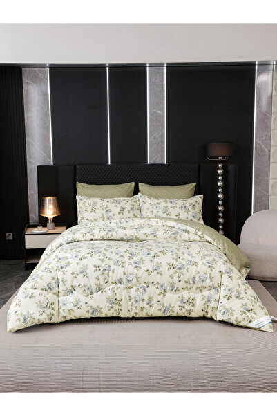 Donetella 6-Pcs King Comforter Set 260x240 cm, Reversible Microfiber, 350 GSM...