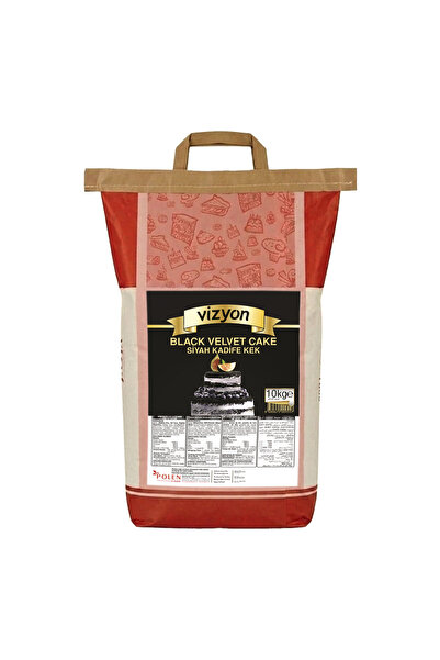 VİZYON Siyah Kadife Kek Miksi 10 Kg (Black Velvet)