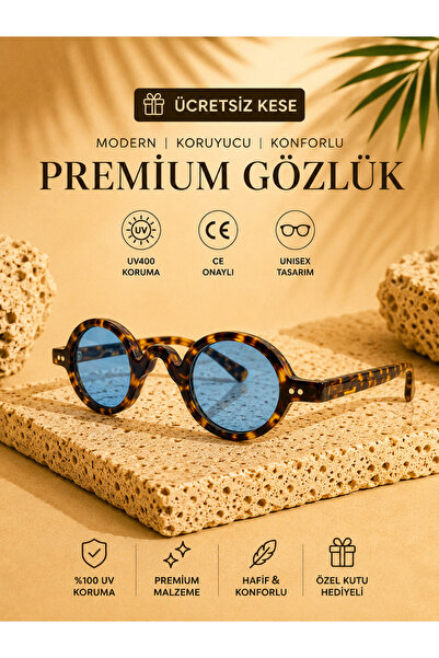 WATCHOFROYAL Royal Eyewear Re012 Leopard Blue Sunglasses