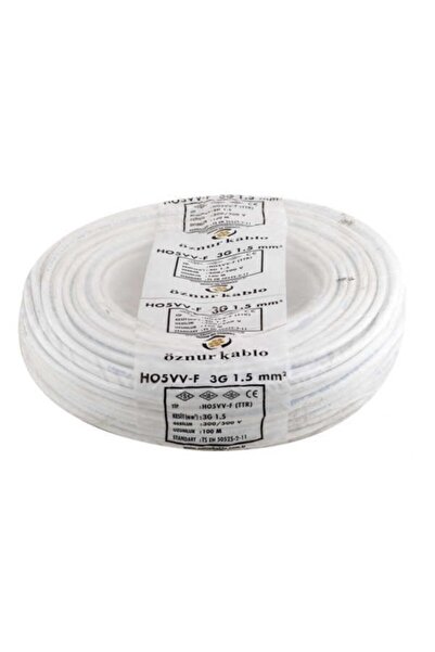 ÖZNUR 3x1,5mm2 Ttr 100mt Elektrik Tesisat Kablosu