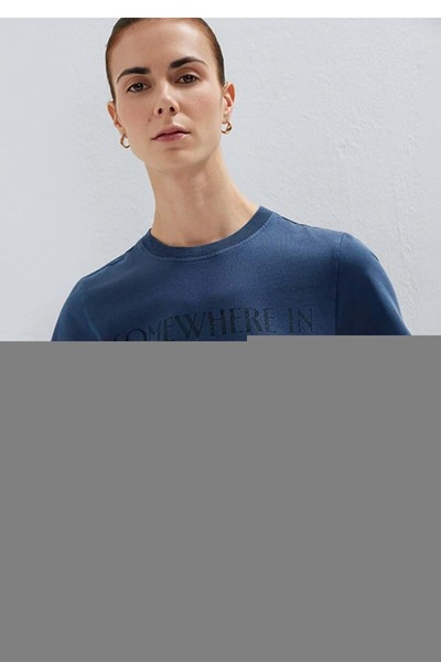 Mavi M1614315 Written T-Shirt Women's T-Shirt Dark Blue