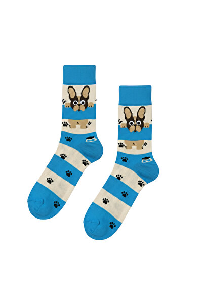 CARNAVAL SOCKS Γαλλικό Μπουλντόγκ Πολύχρωμες Κάλτσες με Σχέδια