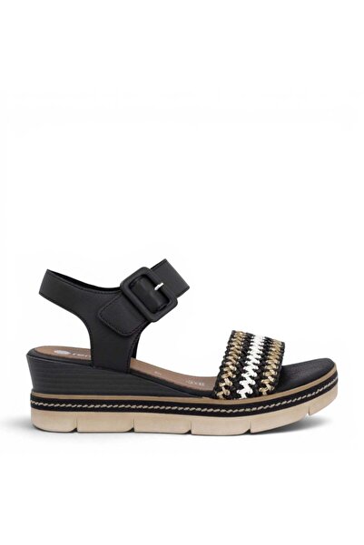Remonte Sandale casual, damă, REMONTE, D2L55-03 NEGRU, piele, 39