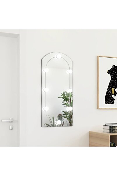 Concept Oglindă cu lumini LED, arcadă, 90x45 cm, sticlă