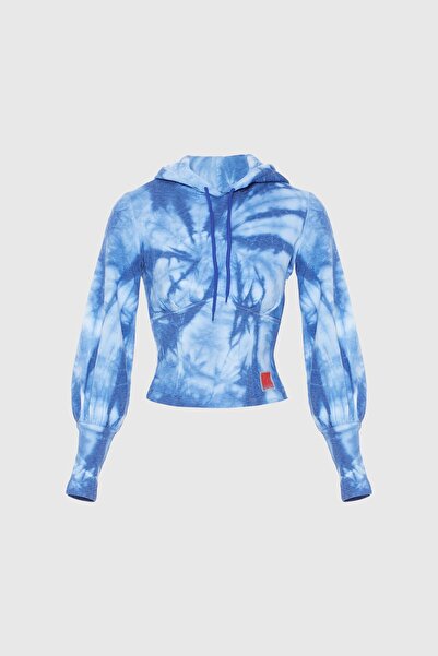 kı.we Kapüşonlu Batik Desenli Sweatshirt