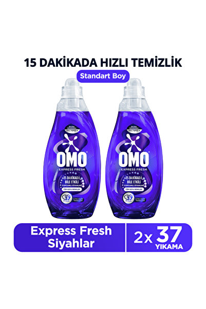 Omo Express Fresh Capcanli Siyahlar Tüm Koyu Renkler Sivi Çamasir Deterjani 1...