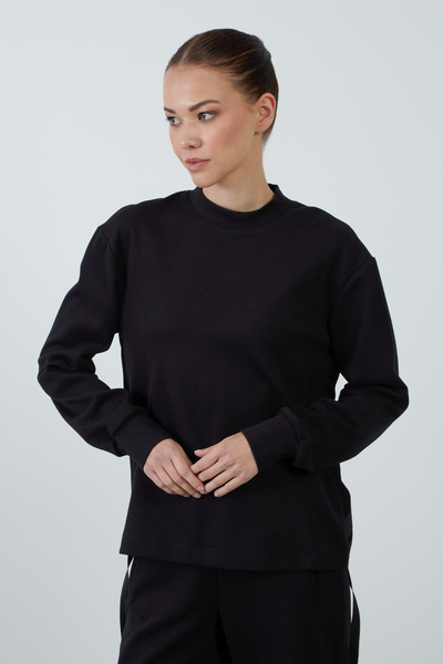 kı.we Bisiklet Yakalı Rahat Kesim Sweatshirt