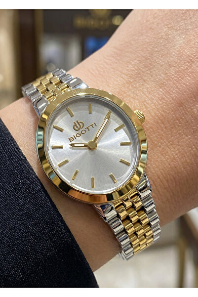 Bigotti Quotidiano Silver and Gold Stainless Steel Watch for Women BG.1.10660-5