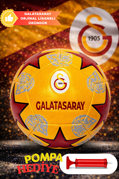 CANSPORT Lisanslı Orjinal Galatasaray Futbol Topu Yıldız Model GS