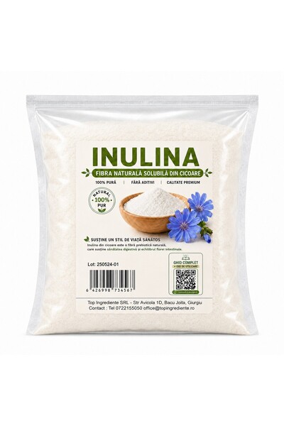 Top Ingrediente Inulină Pudră – Fibra Solubilă Naturală din Cicoare - 5kg
