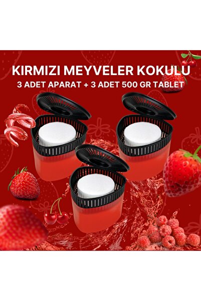Saban 3 Adet 500GR - KIRMIZI MEYVELER - Nem Alıcılı Ve Rutubet Giderici Apara...