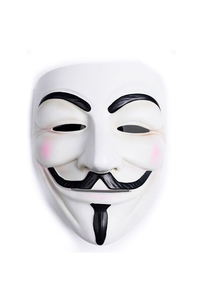 Pandoli Partidolu Plastik V for Vendetta Maskesi halloween