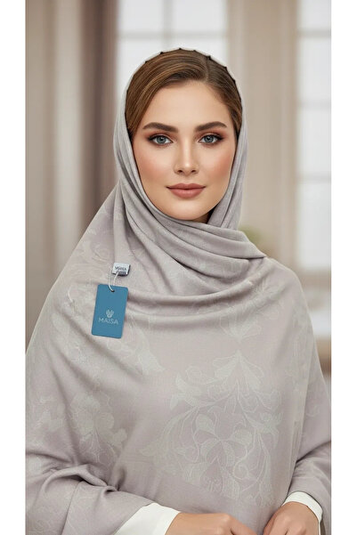 Maisa Duru Silk Cotton Shawl Stone 1680