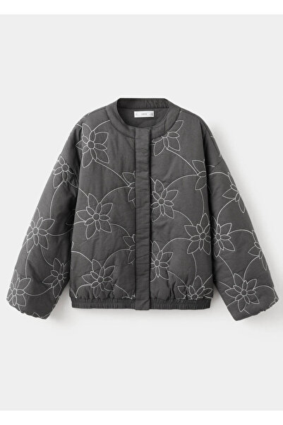 MANGO Kids İşlemeli kapitone mont