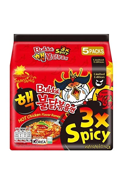 SAMYANG 3x Spicy Hot Chicken Flavor Ramen 140 G 5 Adet