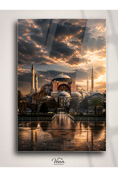 VenaHomeConcept Ayasofya Cam Tablo – Dekoratif İstanbul Duvar Tablosu