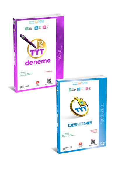 Üç Dört Beş Yayıncılık 345 Tyt 12’li Türkçe Deneme + Tyt Matematik 10 Deneme
