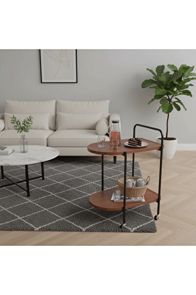 DEC13 A serving cart with a modern and distinctive design