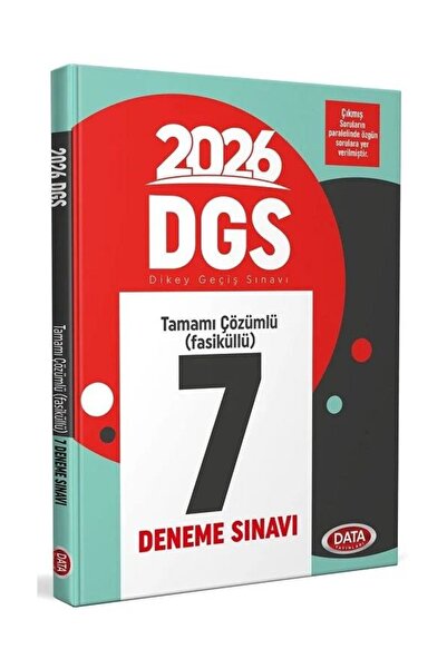 Anla Kazan Yayınları Data 2026 DGS 7 Deneme Çözümlü