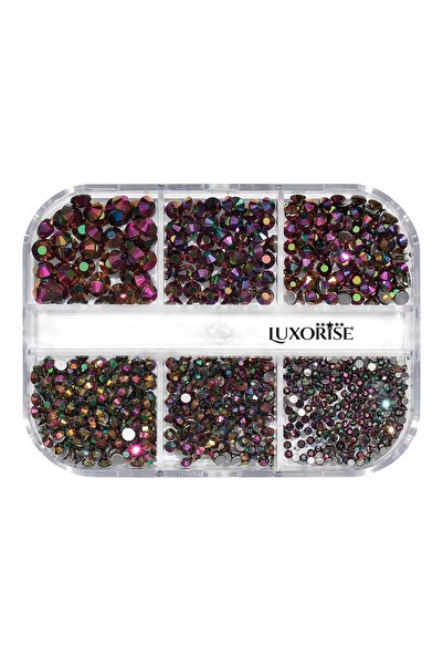 LUXORISE Cutie magică cu strasuri pentru unghii, 6 modele
