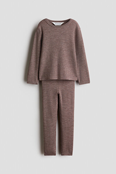H&M 2 Parçalı Merinos Yünlü Set