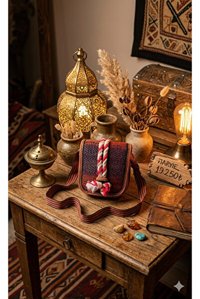 Bohemian Iranian Handmade Multi-Colored Daily Bohemian Rug Small Bag