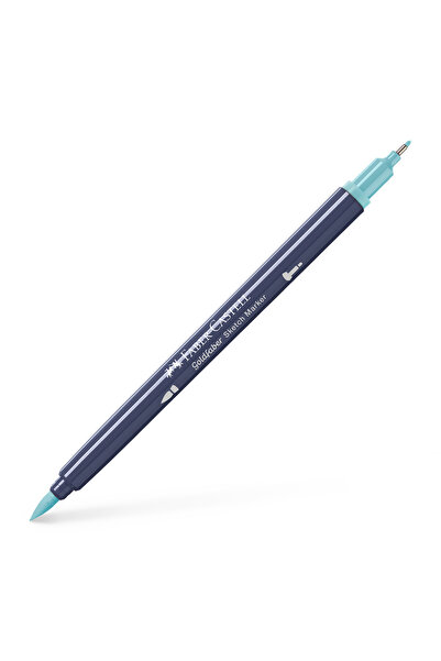 Faber Castell Marker pentru schițe cu 2 vârfuri, Turcoaz Vintage 311, Goldfab...