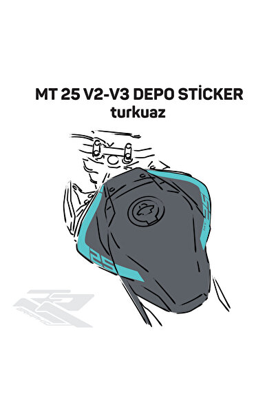 RR Graphic YAMAHA MT 25 V1-V2 DEPO STİCKER