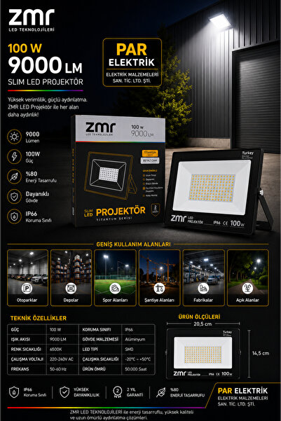 ZMR 100 W LED PROJEKTÖR
