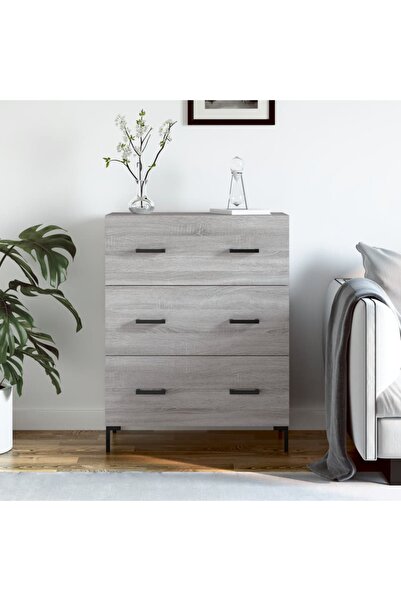 Concept Servantă, gri sonoma, 69,5x34x90 cm, lemn compozit