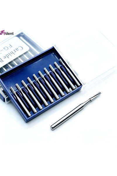 Choice FG702 مجموعة من 10 قطع من مثاقب شق الأسنان عالية السرعة، منتج أسنان، م...