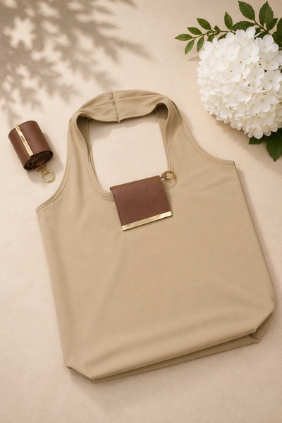 Wibego Will Good Be Foldable Bag Keychain Shopping Bag Women's Shoulder Bag, ...