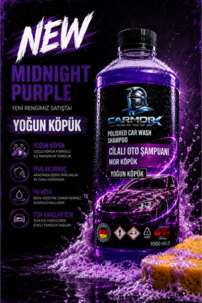 CARMORX Cilalı Oto Şampuanı | Mor Köpük | Yoğun Köpük & Parlaklık