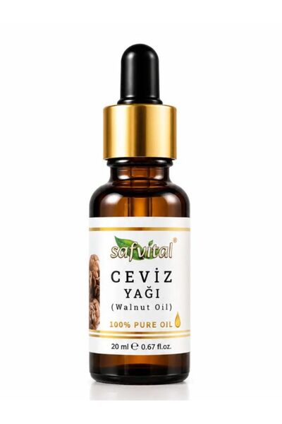 safvital Walnut Oil 100% Pure Cold Press 20 ml Premium Herbal Care Oil for Ha...