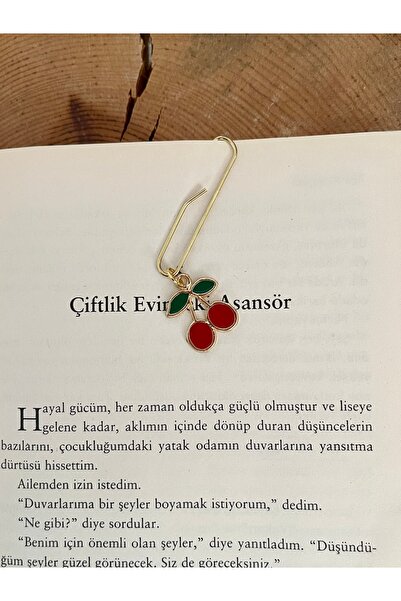 TekinAksesuar15 Kiraz Figürlü Kitap Ayracı
