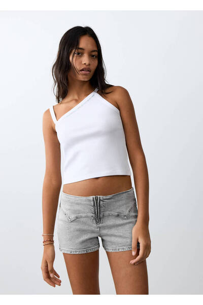 Mango Teen Zımbalı mini şortlar