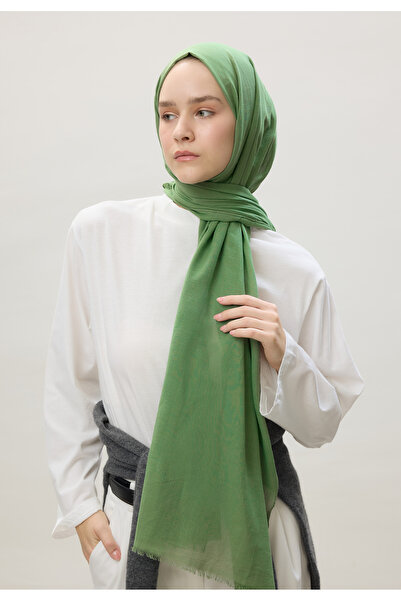 Freshscarfs İnce Pamuk Vual Şal Yaprak