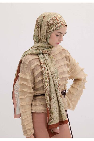 Freshscarfs Elora Desen Şal Kiremit