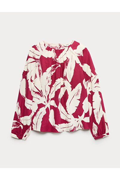 Marks & Spencer Keten Karışımlı Bluz
