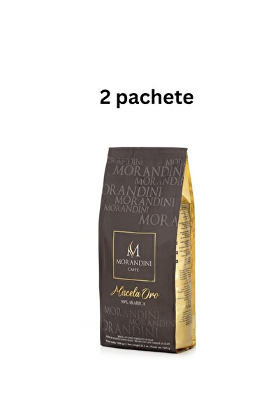 Morandini Caffe PACHET : 2bucati- Cafea boabe premiata Miscela Oro,1 kg,90% A...