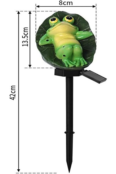 Arabest Solar Frog Garden Stake Light, Small Waterproof Decorative Lamp for O...