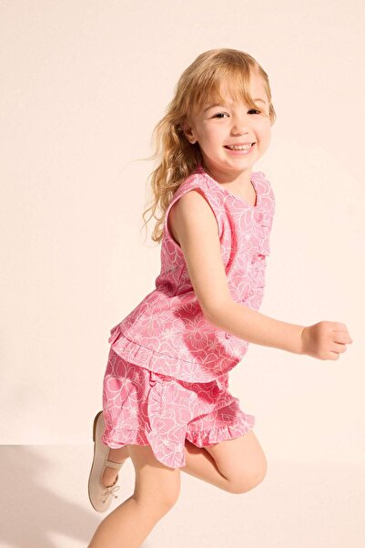 DeFacto Linen Blend 2-Piece Set for Baby Girl H4735A526Sm